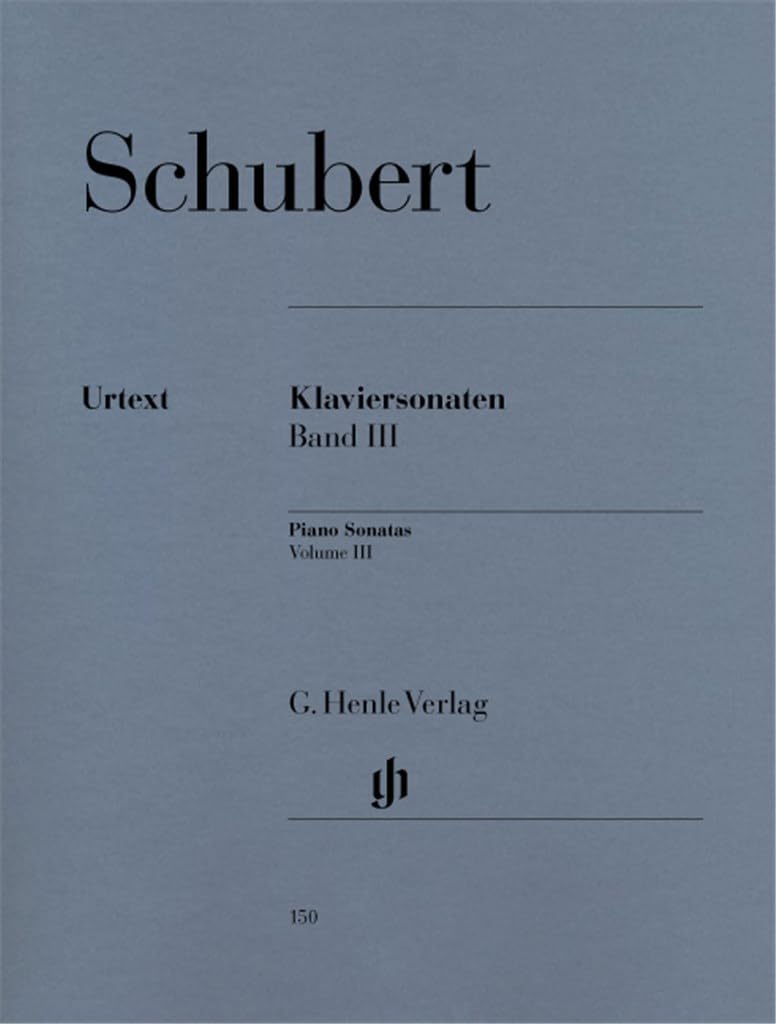 Klaviersonaten, Band III (Frühe und unvollendete Sonaten): Besetzung: Klavier zu zwei Händen (G. Henle Urtext-Ausgabe) Art & Literature Books