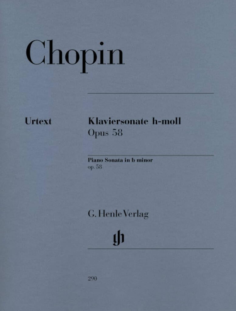Frédéric Chopin - Klaviersonate h-moll op. 58: Besetzung: Klavier zu zwei Händen (G. Henle Urtext-Ausgabe) Sheet Music