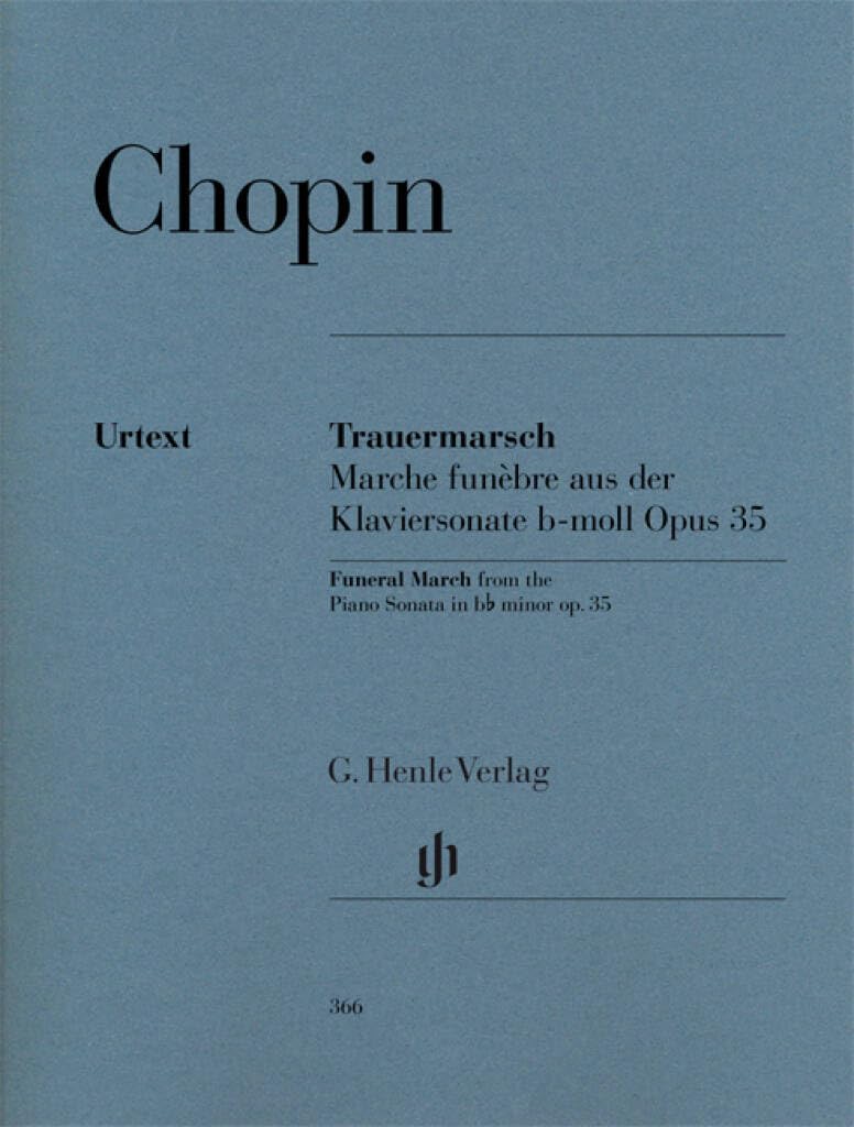 Trauermarsch B-Moll Op 35 (Sonate 2). Klavier: Instrumentation: Piano solo (G. Henle Urtext-Ausgabe) Sheet Music
