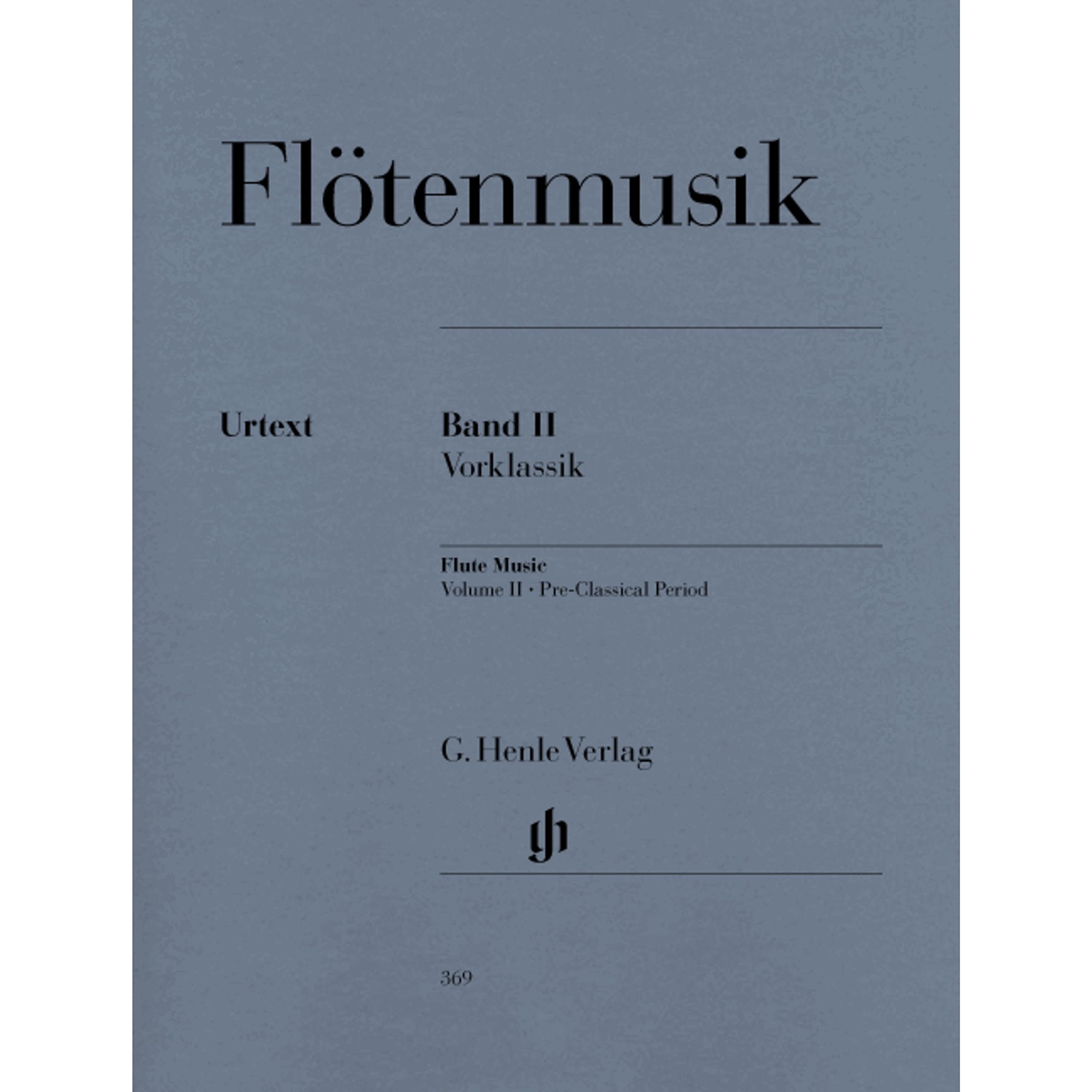Floetenmusik 2 Vorklassik. Flöte, Klavier: Besetzung: Flöte und Klavier (G. Henle Urtext-Ausgabe) Sheet Music
