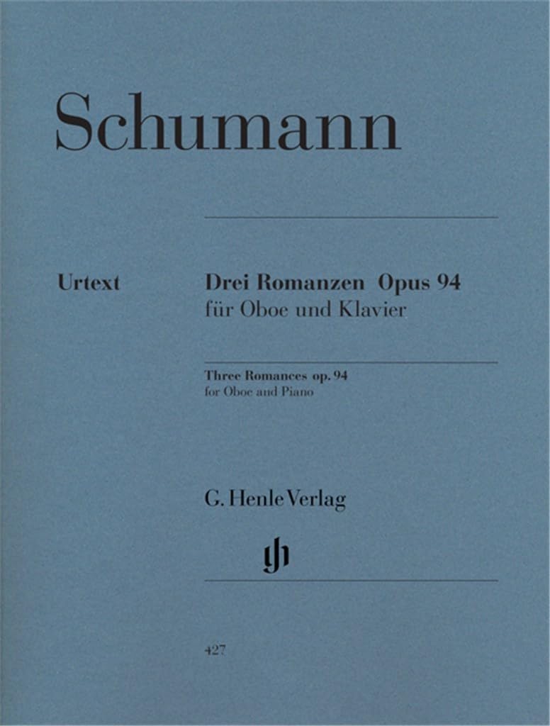 Romanzen für Oboe und Klavier op. 94: Besetzung: Oboe und Klavier (G. Henle Urtext-Ausgabe) Sheet Music