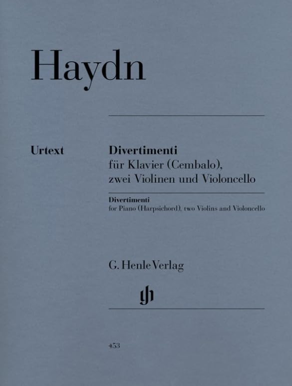 Divertimenti. Violine, Violoncello, Klavier: Besetzung: Klavierquartette (G. Henle Urtext-Ausgabe) Sheet Music