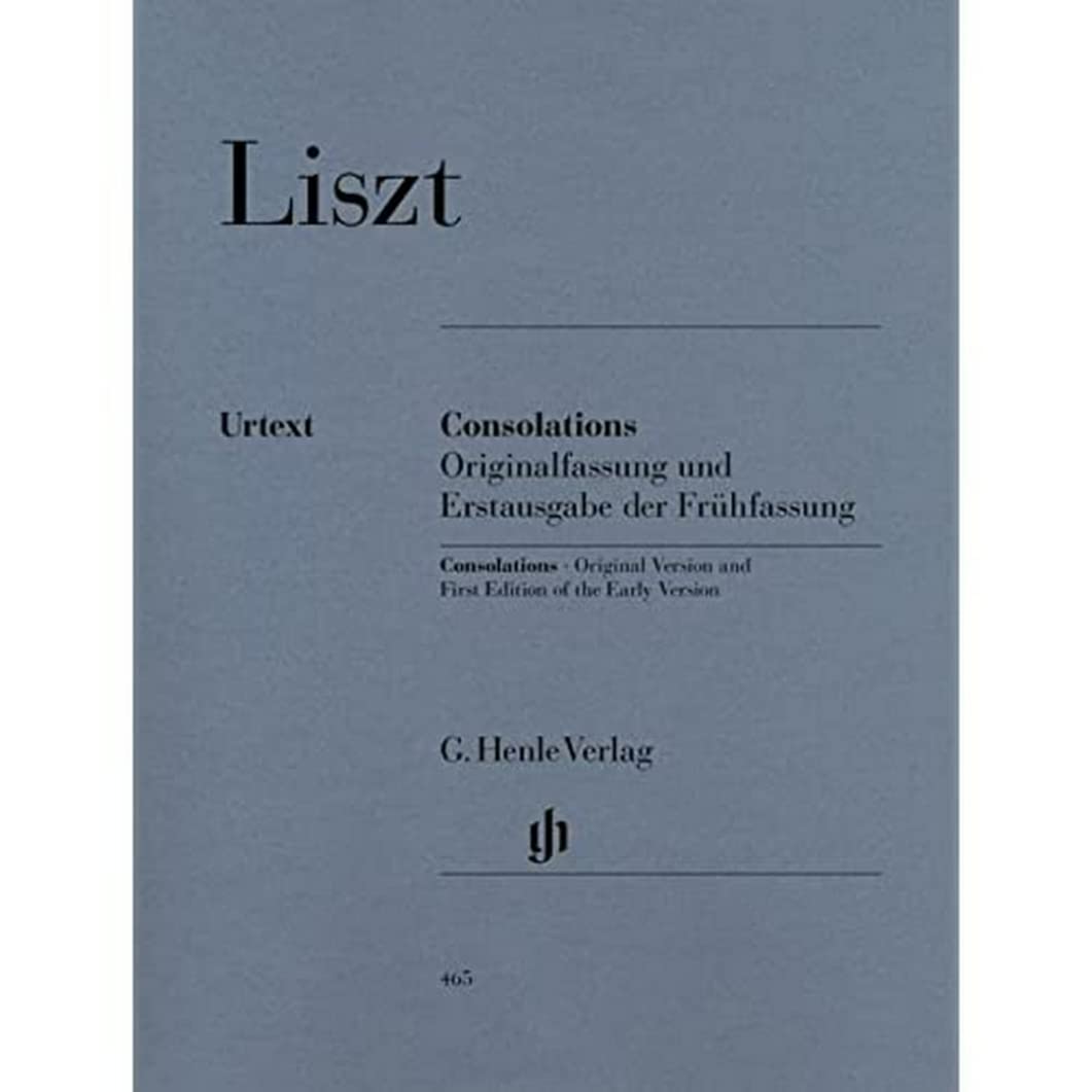 Consolations. Klavier: Instrumentation: Piano solo (G. Henle Urtext-Ausgabe) Sheet Music