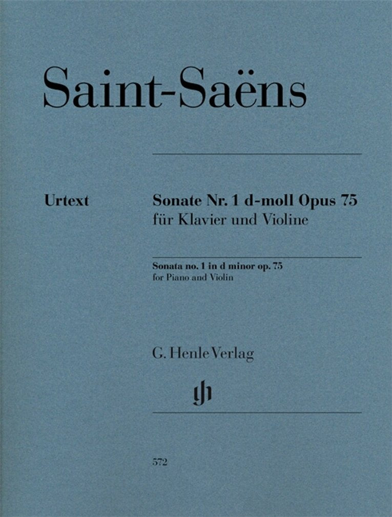 Sonate Nr. 1 d-moll op. 75 für Klavier und Violine: Besetzung: Violine und Klavier (G. Henle Urtext-Ausgabe) Sheet Music