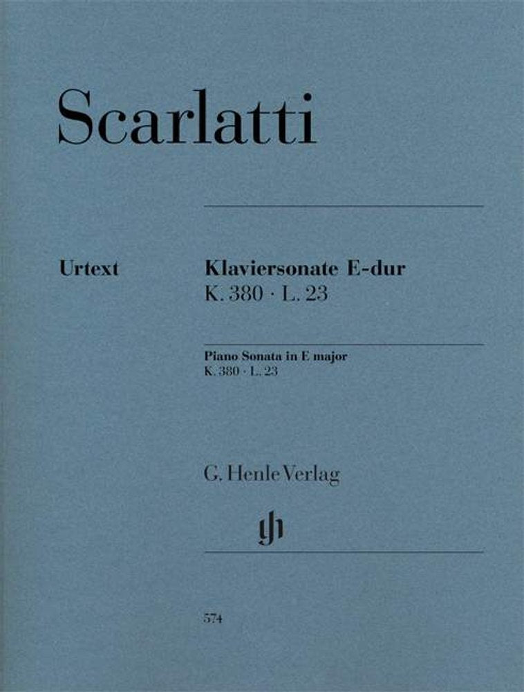Sonate K.380 / L.23 en Mi Majeur --- Piano book