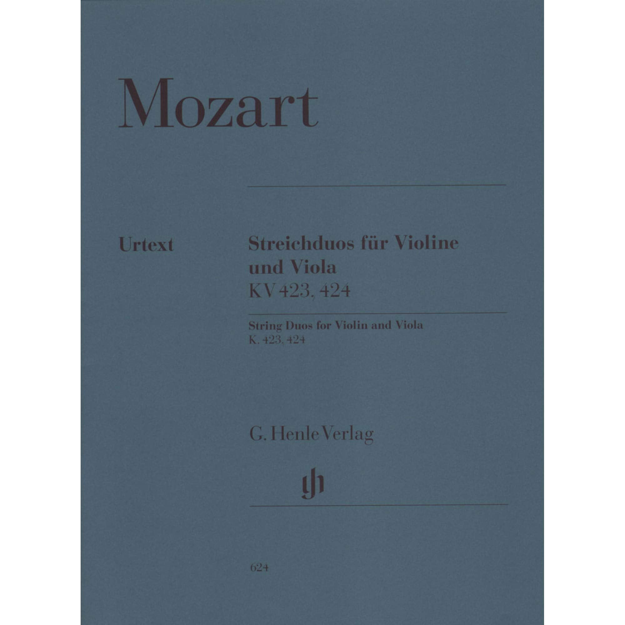 Wolfgang Amadeus Mozart - Streichduos KV 423, 424 für Violine und Viola Sheet Music