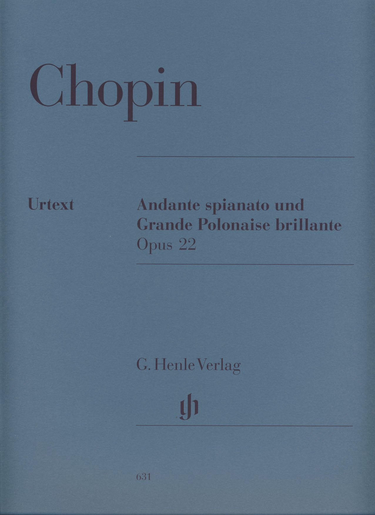 Chopin, Frédéric - Andante spianato und Grande Polonaise brillante Es-dur op. 22 Sheet Music