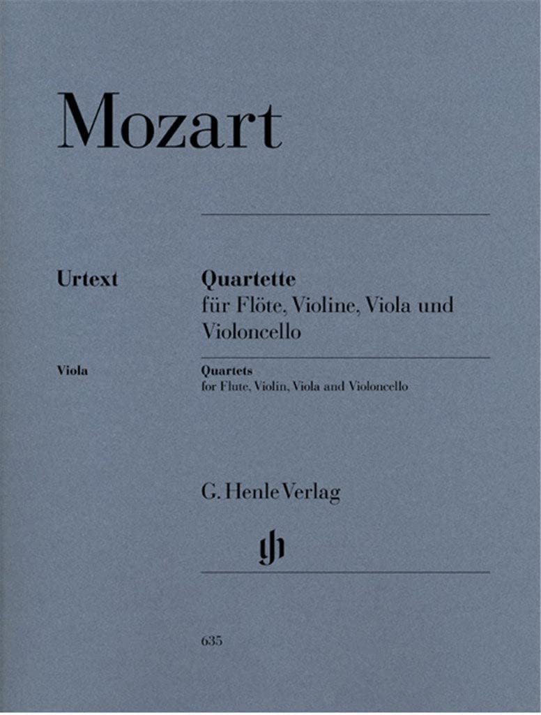 Flötenquartette für Flöte, Violine, Viola und Violoncello: Besetzung: Kammermusik mit Blasinstrumenten (G. Henle Urtext-Ausgabe) Sheet Music