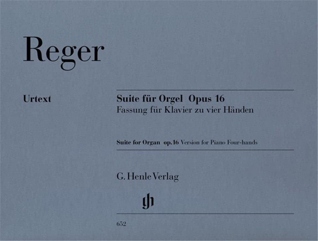 Suite e-moll für Orgel op. 16 vom Komponisten übertragen für Klavier zu vier Händen (Erstausgabe): Besetzung: Klavier zu vier Händen (G. Henle Urtext-Ausgabe) Sheet Music