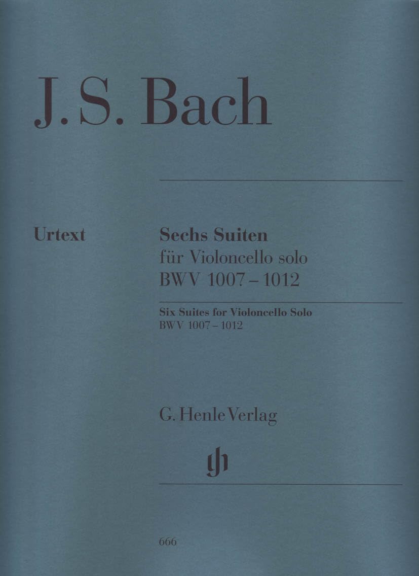 6 Suiten Bwv 1007-1012 (Vc). Violoncello: Besetzung: Violoncello solo (G. Henle Urtext-Ausgabe) Sheet Music