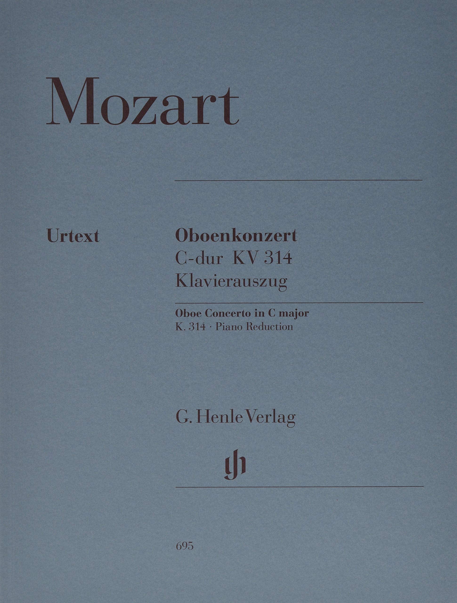 Konzert C-Dur KV 314 (285d) Ob Orch. Oboe, Klavier: Besetzung: Oboe und Klavier (G. Henle Urtext-Ausgabe) Sheet Music