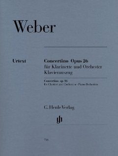 Weber, Carl Maria von - Concertino op. 26 für Klarinette und Orchester Books