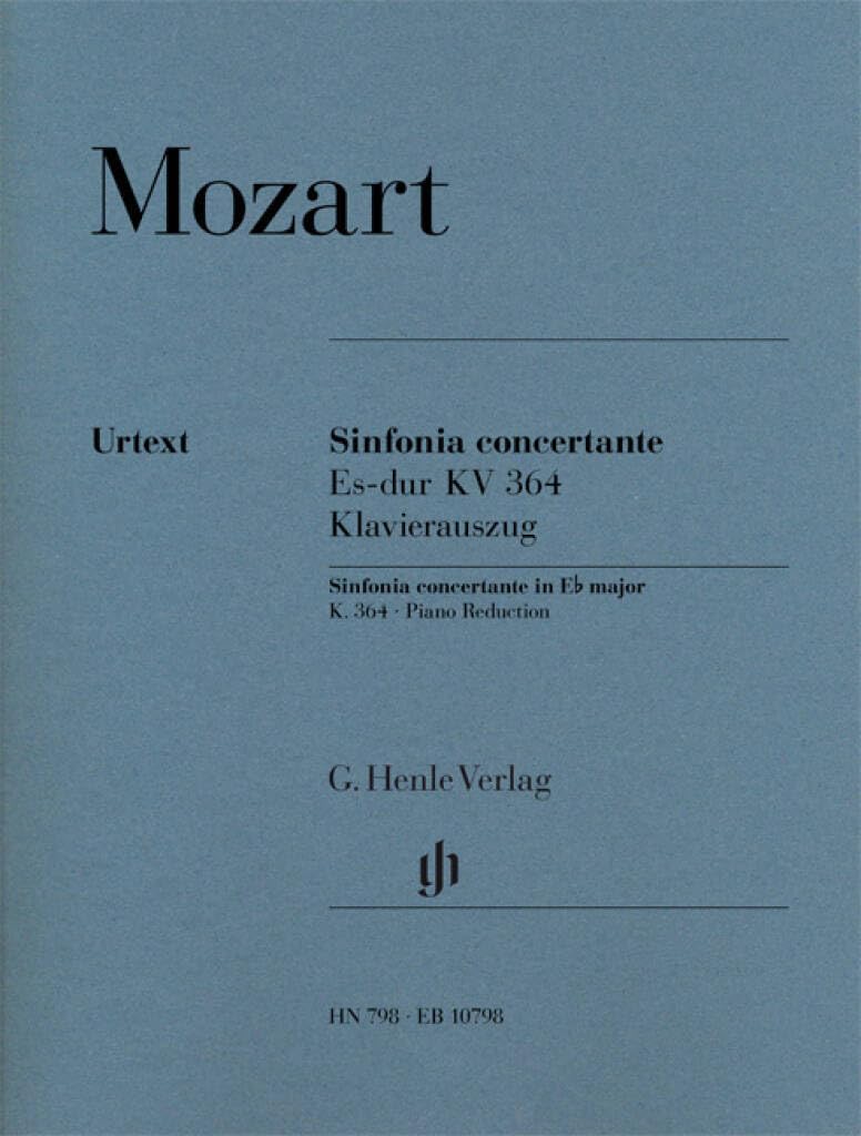Wolfgang Amadeus Mozart - Sinfonia concertante Es-dur KV 364 Sheet Music