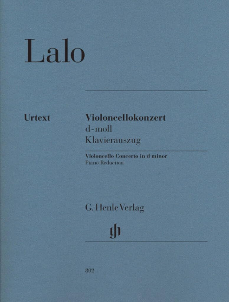 Violoncellokonzert d-moll; Klavierauszug: Besetzung: Violoncello und Klavier (G. Henle Urtext-Ausgabe) Sheet Music