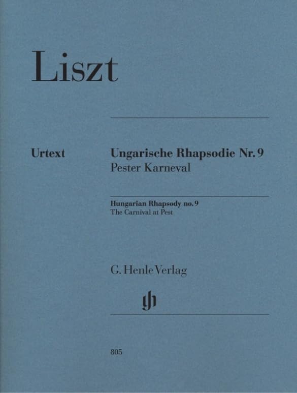 Ungarische Rhapsodie 9. Klavier: Besetzung: Klavier zu zwei Händen (G. Henle Urtext-Ausgabe) Sheet Music