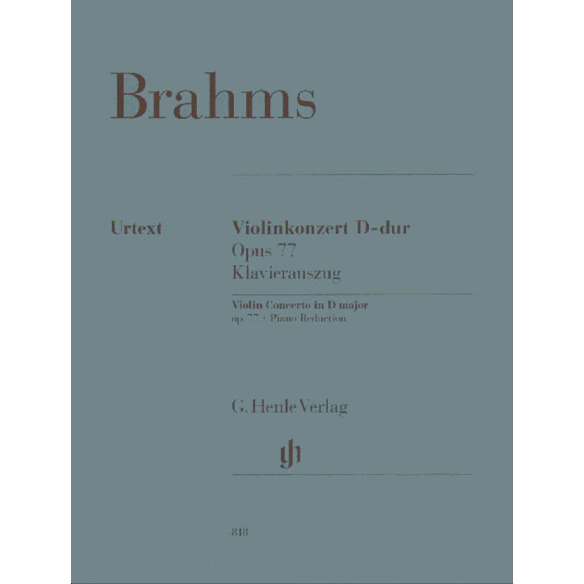 Brahms, Johannes - Violinkonzert D-dur op. 77 book