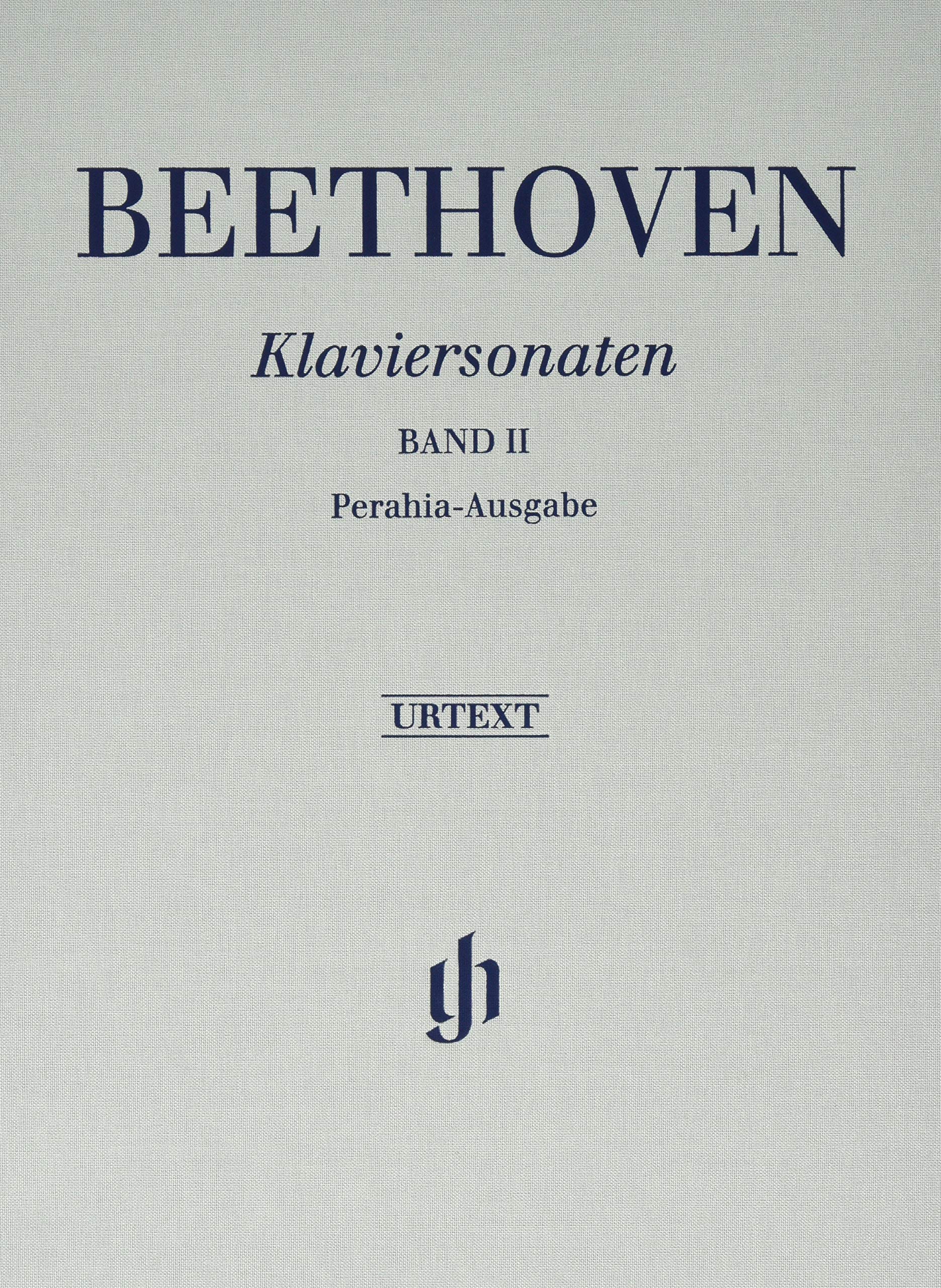 Ludwig van Beethoven - Klaviersonaten, Band II, op. 26–54, Perahia-Ausgabe Sheet Music