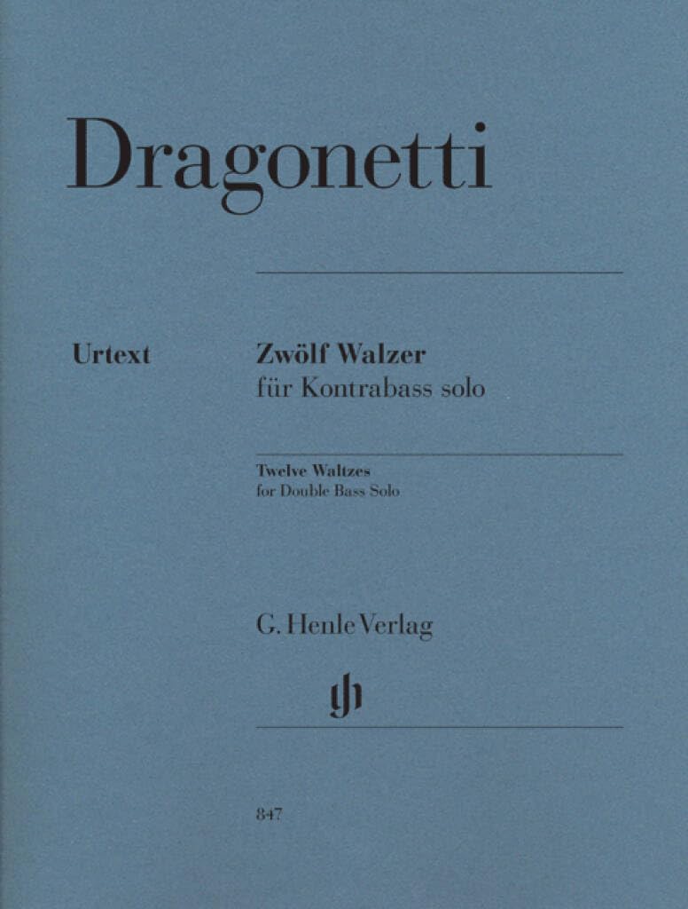 Domenico Dragonetti - Zwölf Walzer für Kontrabass solo Sheet Music