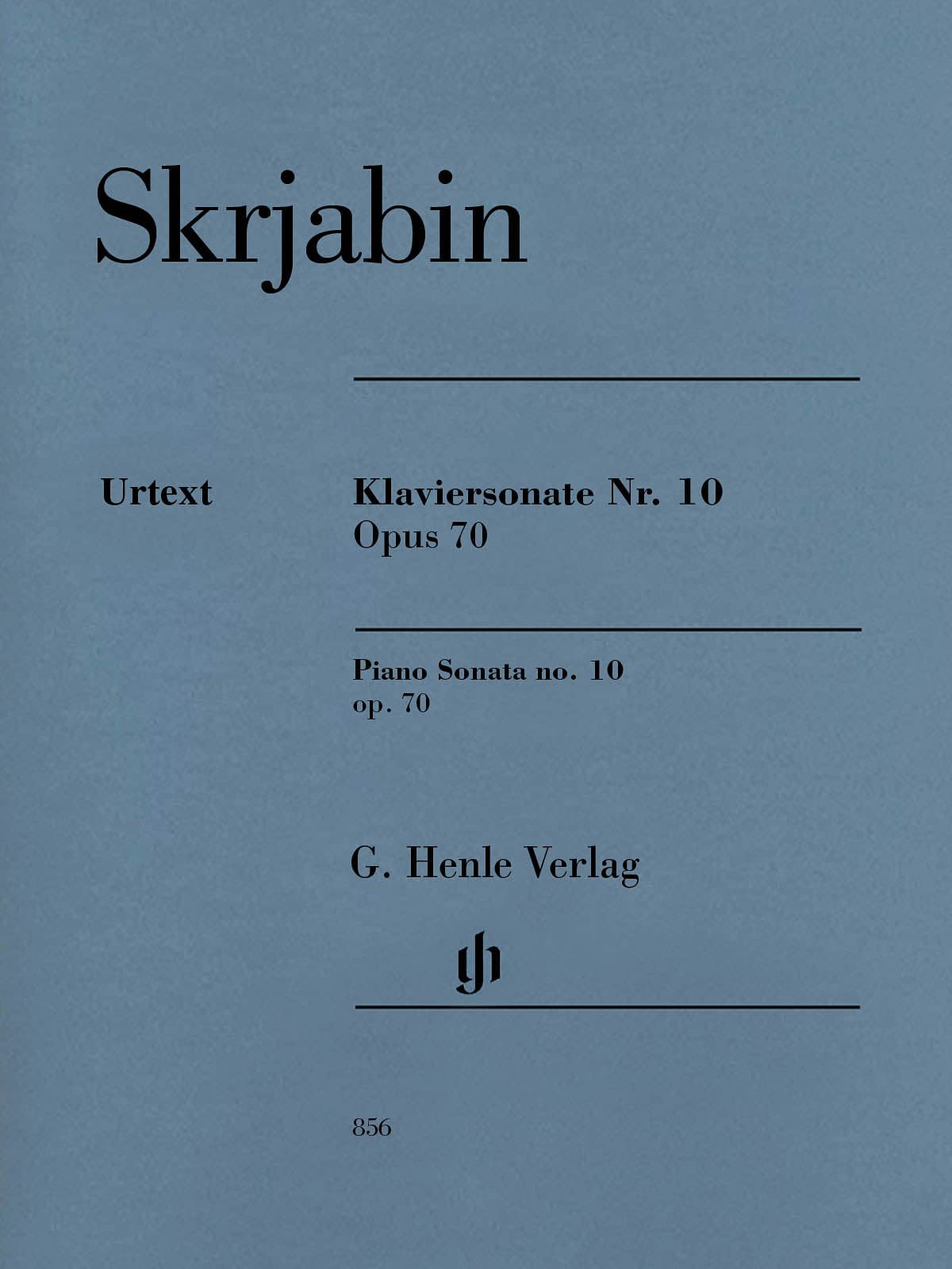 Klaviersonate Nr. 10 op. 70: Besetzung: Klavier zu zwei Händen (G. Henle Urtext-Ausgabe) Sheet Music