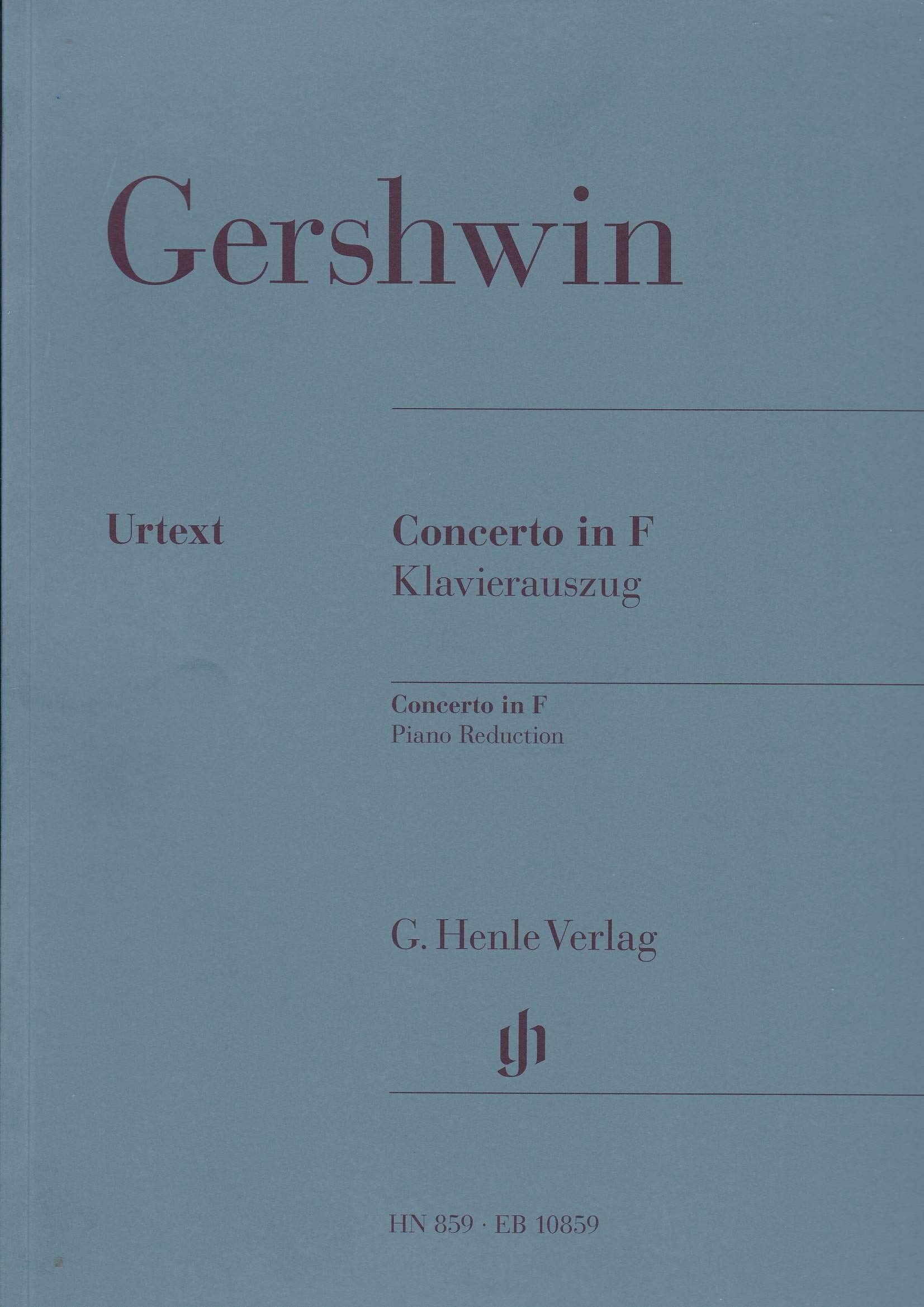 Concerto in F; Klavierauszug: Instrumentation: 2 Pianos, 4-hands, Piano Concertos (G. Henle Urtext-Ausgabe) Sheet Music