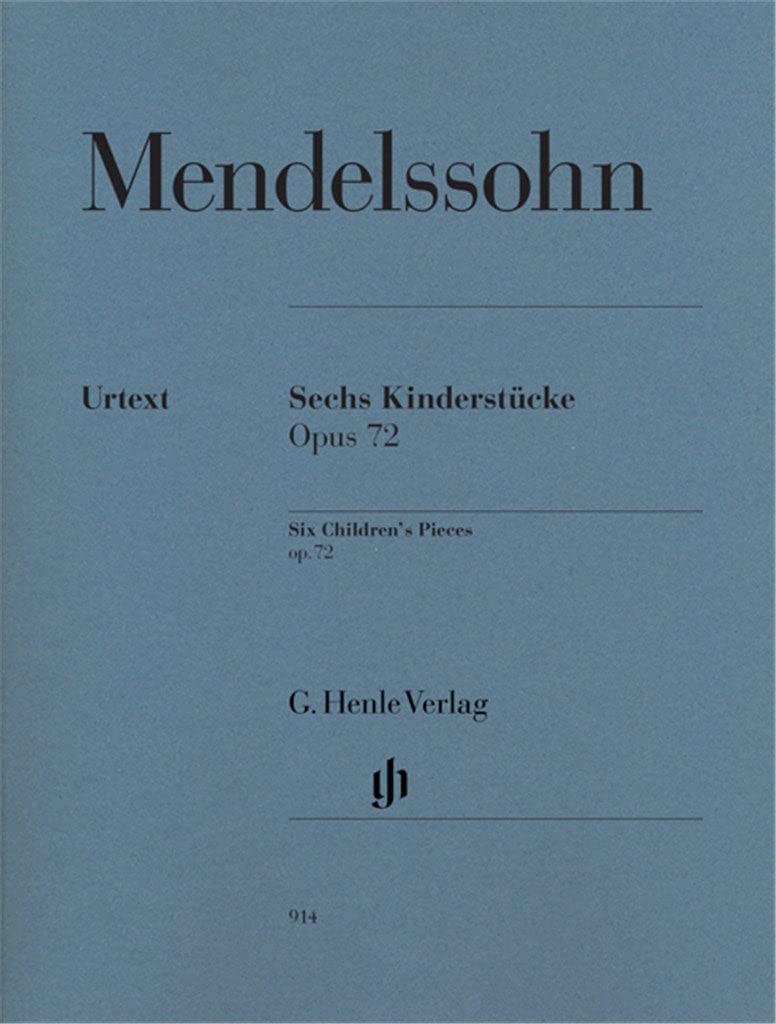 Pièces pour enfants Opus 72 (édition révisée) --- Piano book