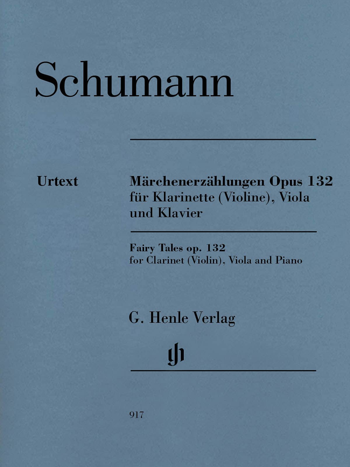 Contes de fees op. 132 pour clarinette en si bemol (violon), alto et piano book