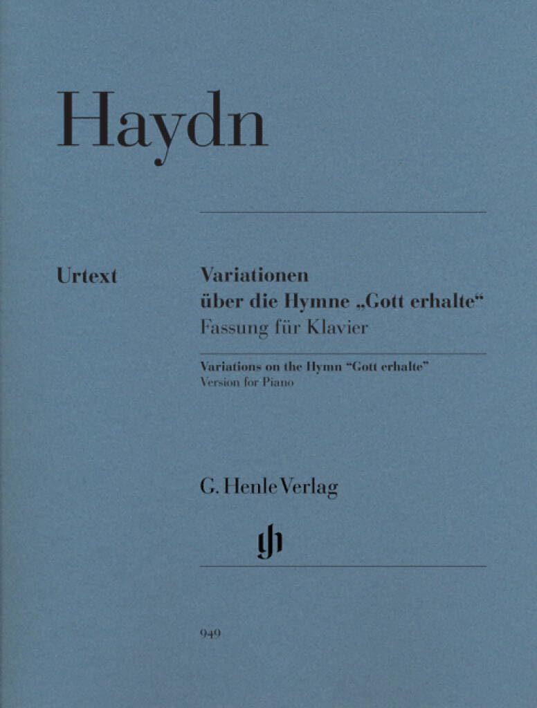 Joseph Haydn - Variationen über die Hymne "Gott erhalte", Fassung für Klavier Sheet Music