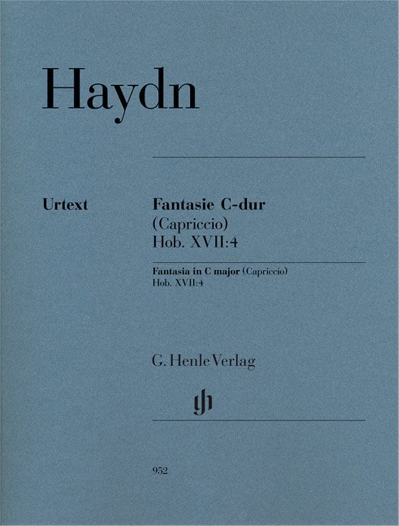Fantasie C-dur Hob. XVII:4 für Klavier: Besetzung: Klavier zu zwei Händen (G. Henle Urtext-Ausgabe) Sheet Music