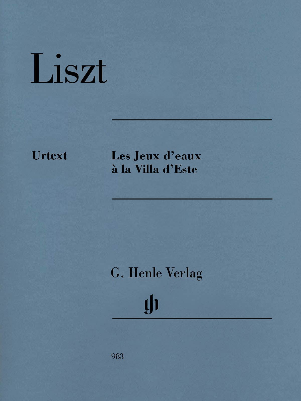 Les Jeux d'eaux à la Villa d'Este; Klavier 2 ms: Besetzung: Klavier zu zwei Händen (G. Henle Urtext-Ausgabe) Sheet Music