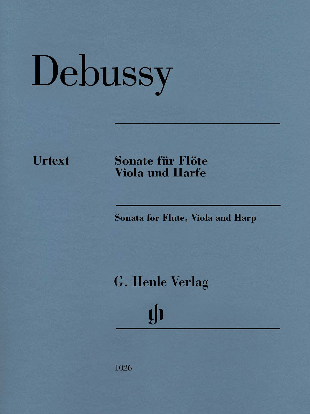 Sonate für Flöte, Viola und Harfe: Besetzung: Kammermusik mit Blasinstrumenten (G. Henle Urtext-Ausgabe) Sheet Music