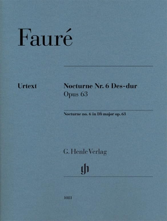 Nocturne Nr. 6 Des-dur op. 63 für Klavier 2ms: Besetzung: Klavier zu zwei Händen (G. Henle Urtext-Ausgabe) Memories