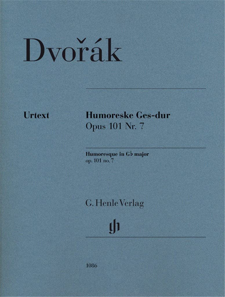Humoreske Ges-dur op. 101 Nr. 7: Besetzung: Klavier zu zwei Händen (G. Henle Urtext-Ausgabe) Art & Literature