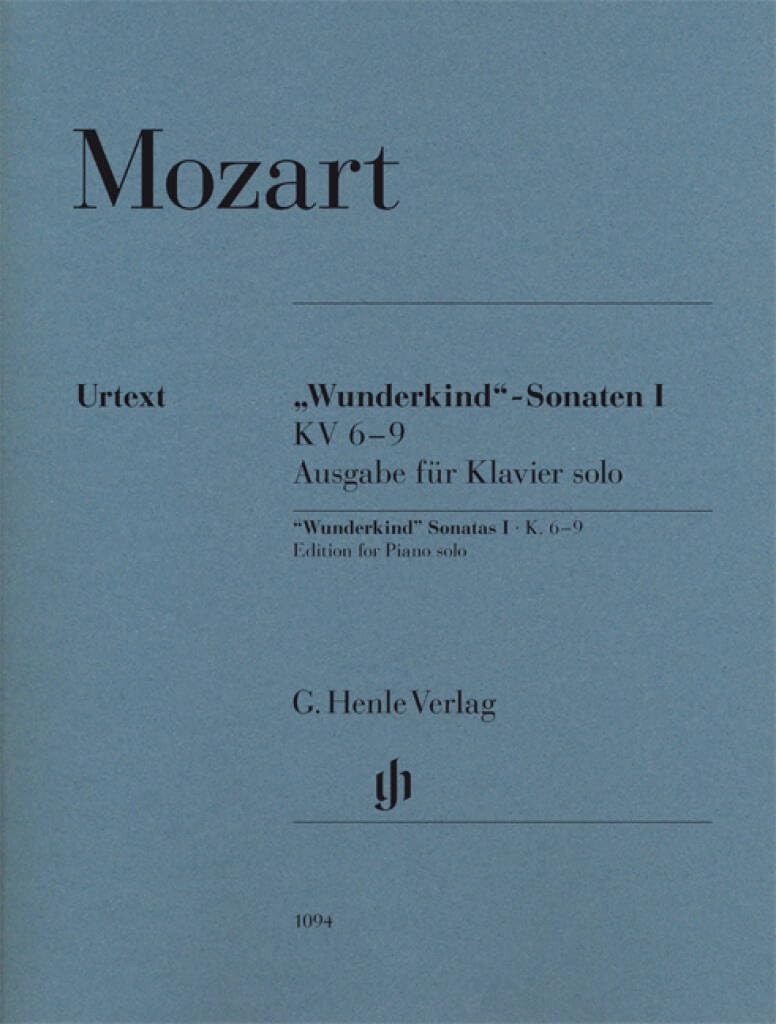 Wolfgang Amadeus Mozart - "Wunderkind"-Sonaten Band I KV 6-9 book