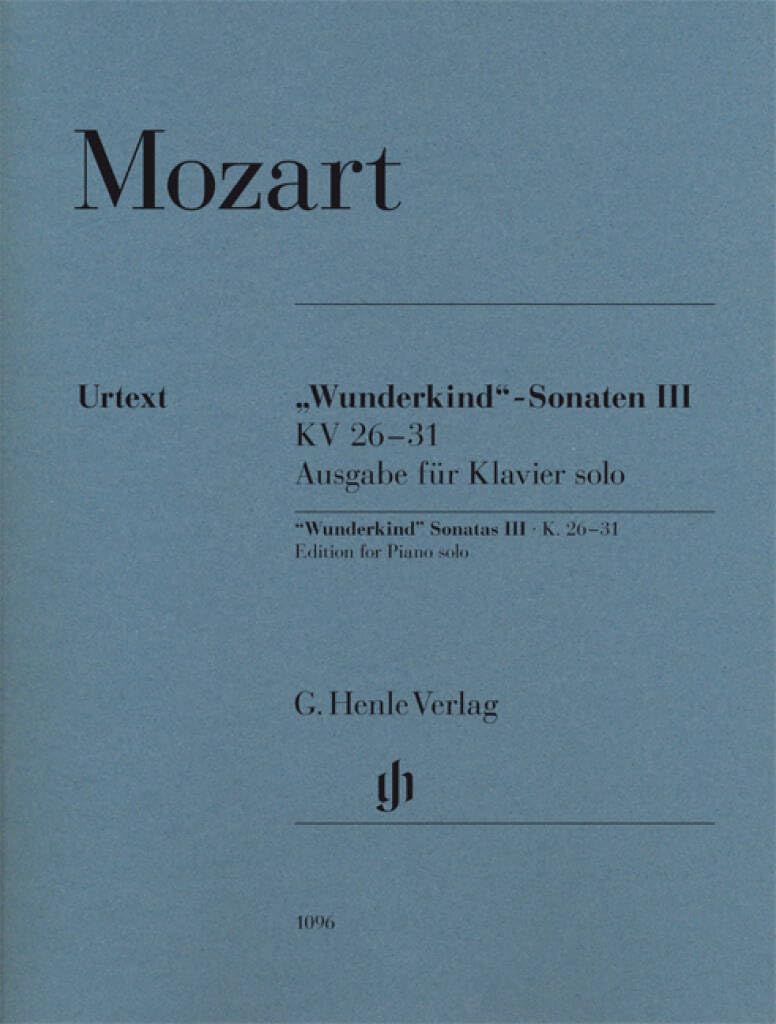 Wolfgang Amadeus Mozart - "Wunderkind"-Sonaten Band III KV 26-31 book