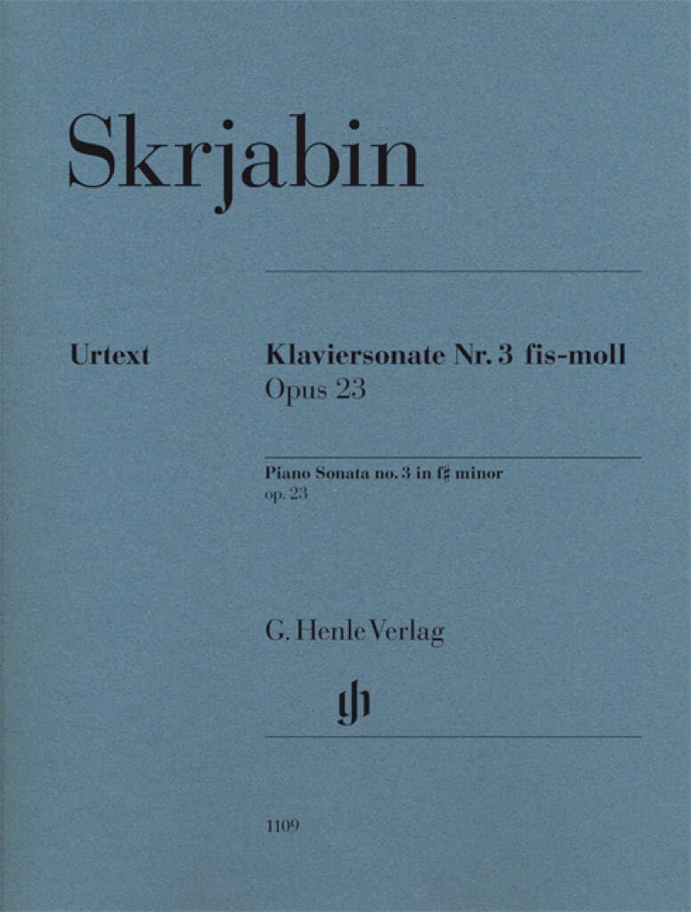 Alexander Skrjabin - Klaviersonate Nr. 3 fis-moll op. 23 Sheet Music