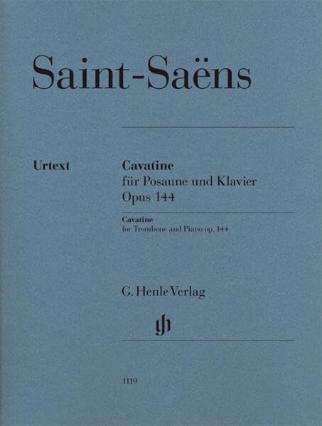Cavatine Opus 144 --- Trombone et Piano book