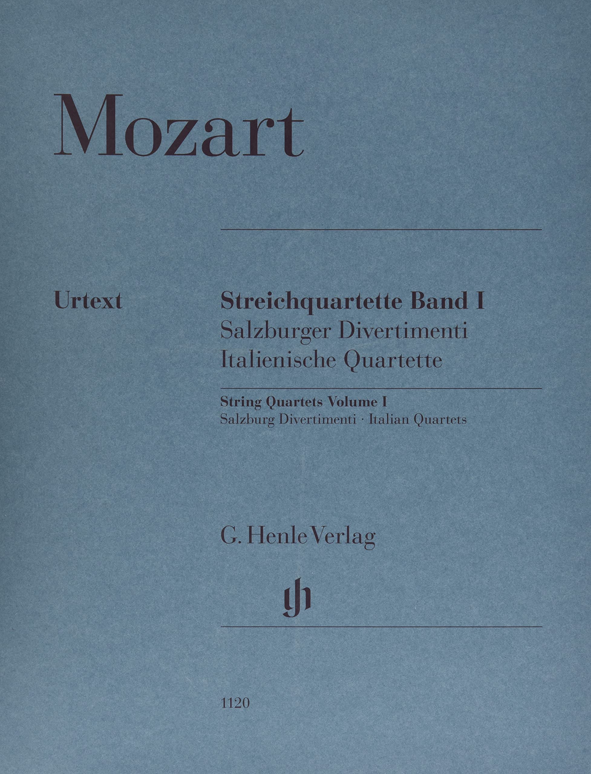 Streichquartette Band I (Italienische Quartette, Salzburger Divertimenti): Besetzung: Streichquartette (G. Henle Urtext-Ausgabe) Sheet Music