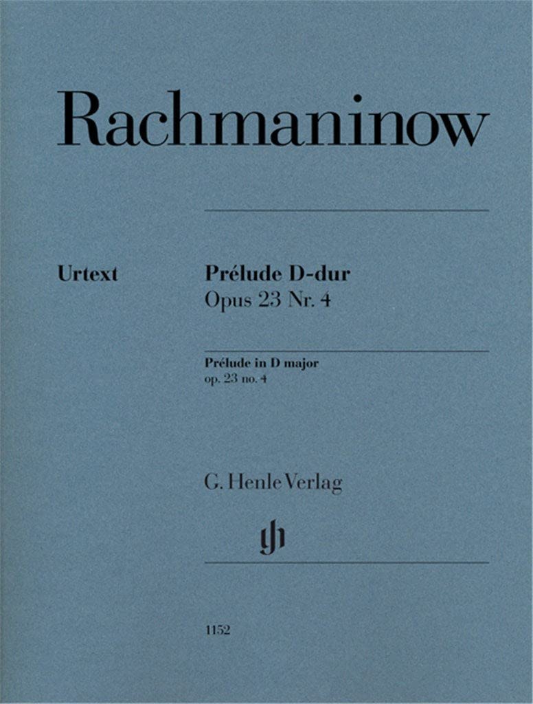 Sergej Rachmaninow - Prélude D-dur op. 23 Nr. 4 Sheet Music