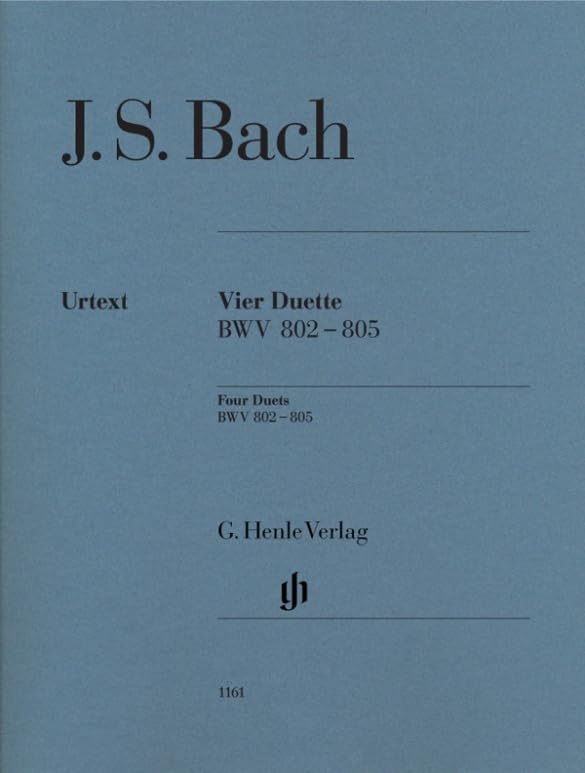 Vier Duette BWV 802-805, Urtextausgabe ohne Fingersatz: Besetzung: Klavier zu zwei Händen (G. Henle Urtext-Ausgabe) Sheet Music