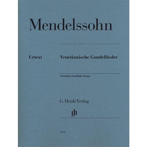 Felix mendelssohn bartholdy : barcarolles venitiennes pour piano book