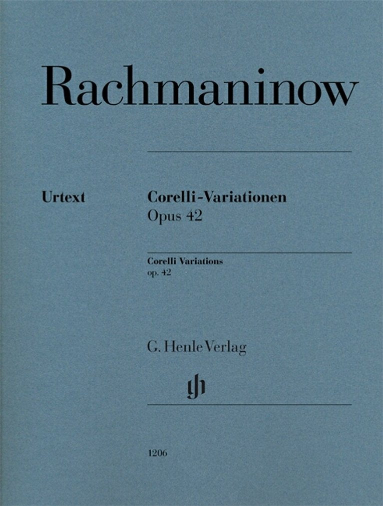 Corelli-Variationen op. 42: Besetzung: Klavier zu zwei Händen (G. Henle Urtext-Ausgabe) Sheet Music