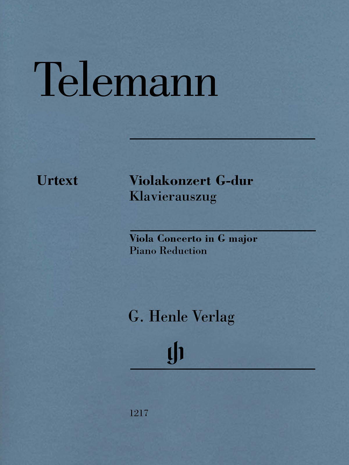 Violakonzert G-dur Klavierauszug: Instrumentation: Viola and Piano, Viola Concertos (G. Henle Urtext-Ausgabe) Sheet Music