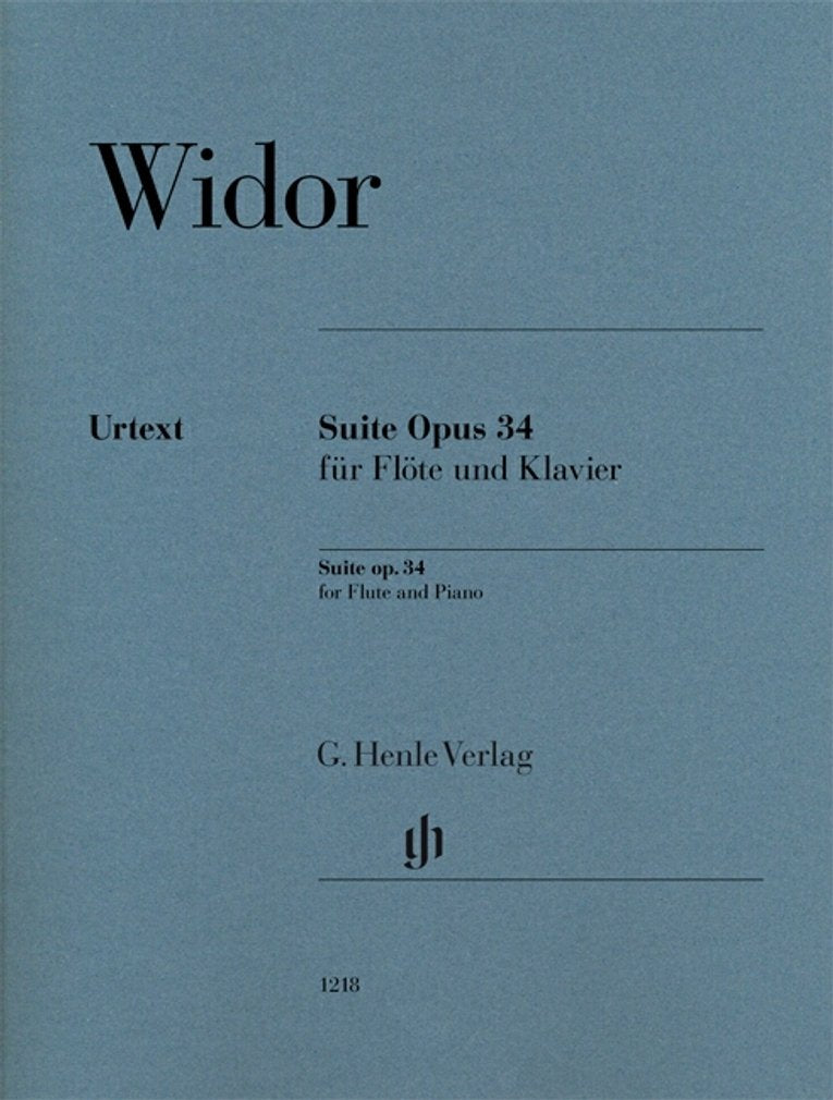 Suite Opus 34 für Flöte und Klavier: Instrumentation: Flute and Piano (G. Henle Urtext-Ausgabe) Art & Literature Books