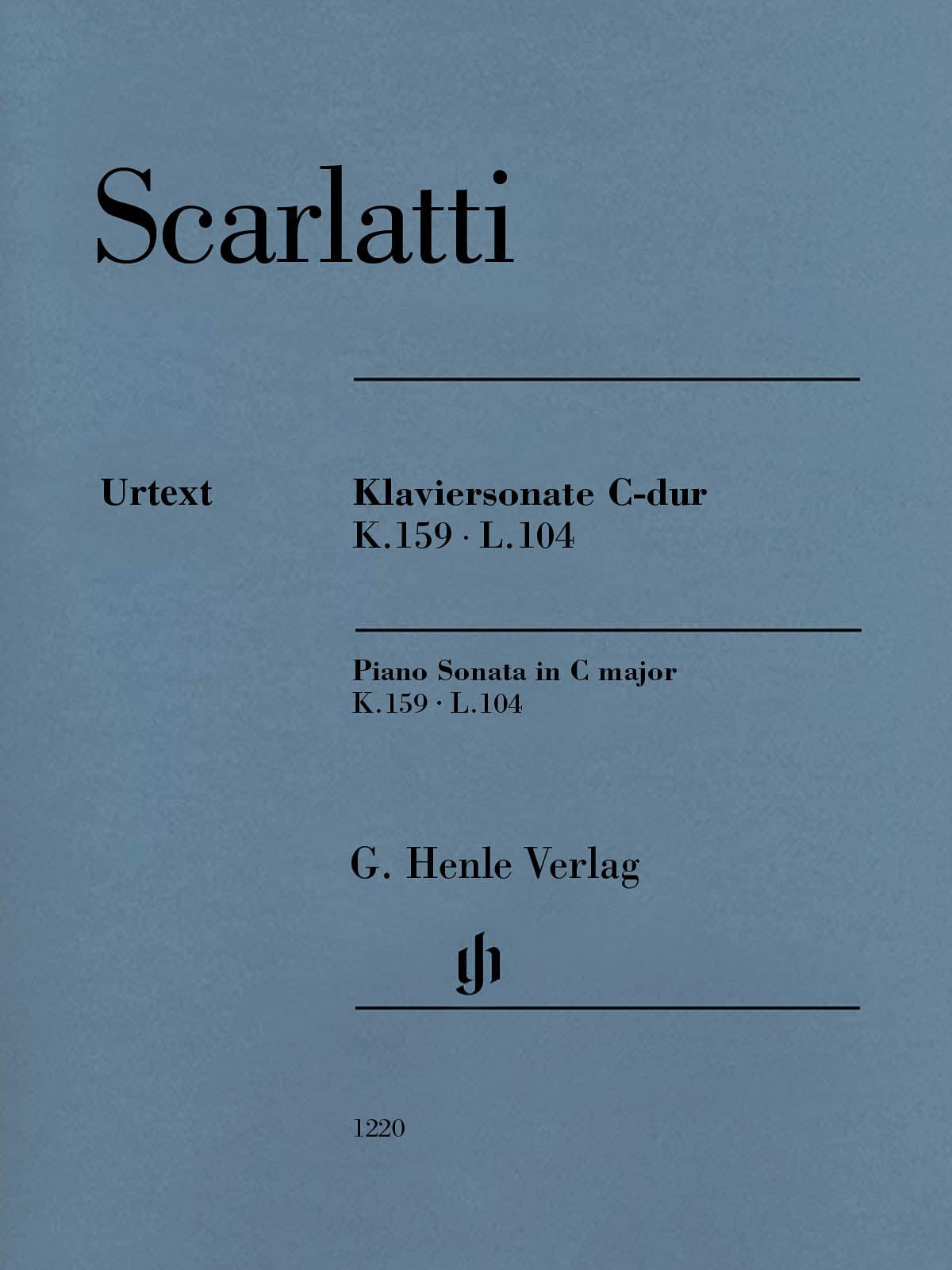 Klaviersonate C-dur K. 159, L. 104: Besetzung: Klavier zu zwei Händen (G. Henle Urtext-Ausgabe) Sheet Music