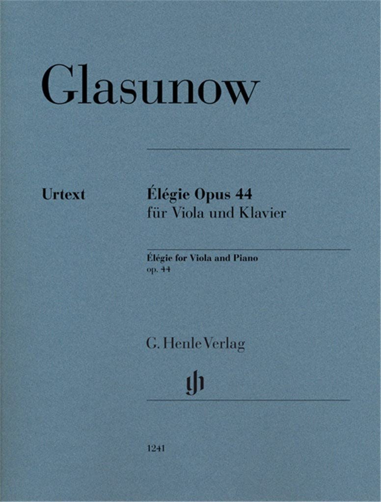 Élégie Opus 44 für Viola und Klavier: Besetzung: Viola und Klavier (G. Henle Urtext-Ausgabe) Sheet Music