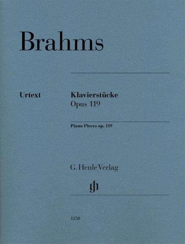 Klavierstücke op. 119 für Klavier zu zwei Händen. Revidierte Ausgabe: Besetzung: Klavier zu zwei Händen (G. Henle Urtext-Ausgabe) Sheet Music