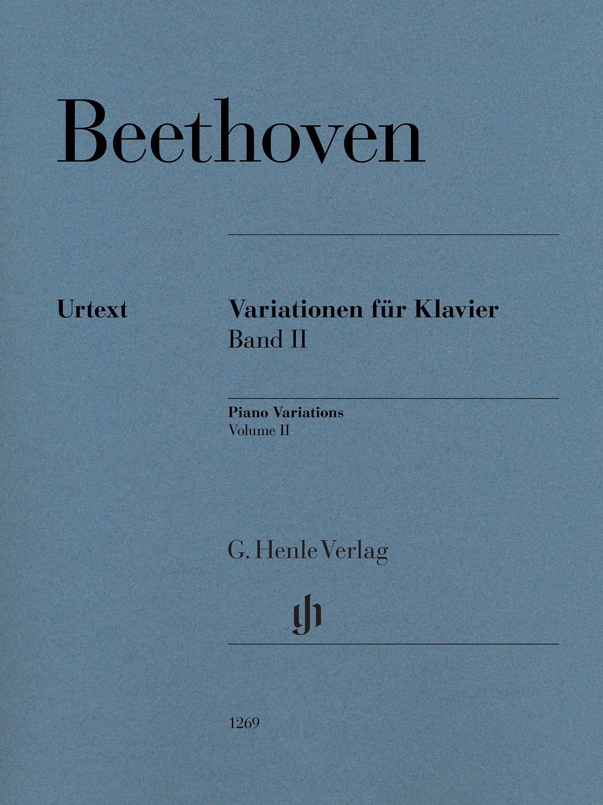 Variationen für Klavier Band II: Besetzung: Klavier zu zwei Händen (G. Henle Urtext-Ausgabe) Sheet Music