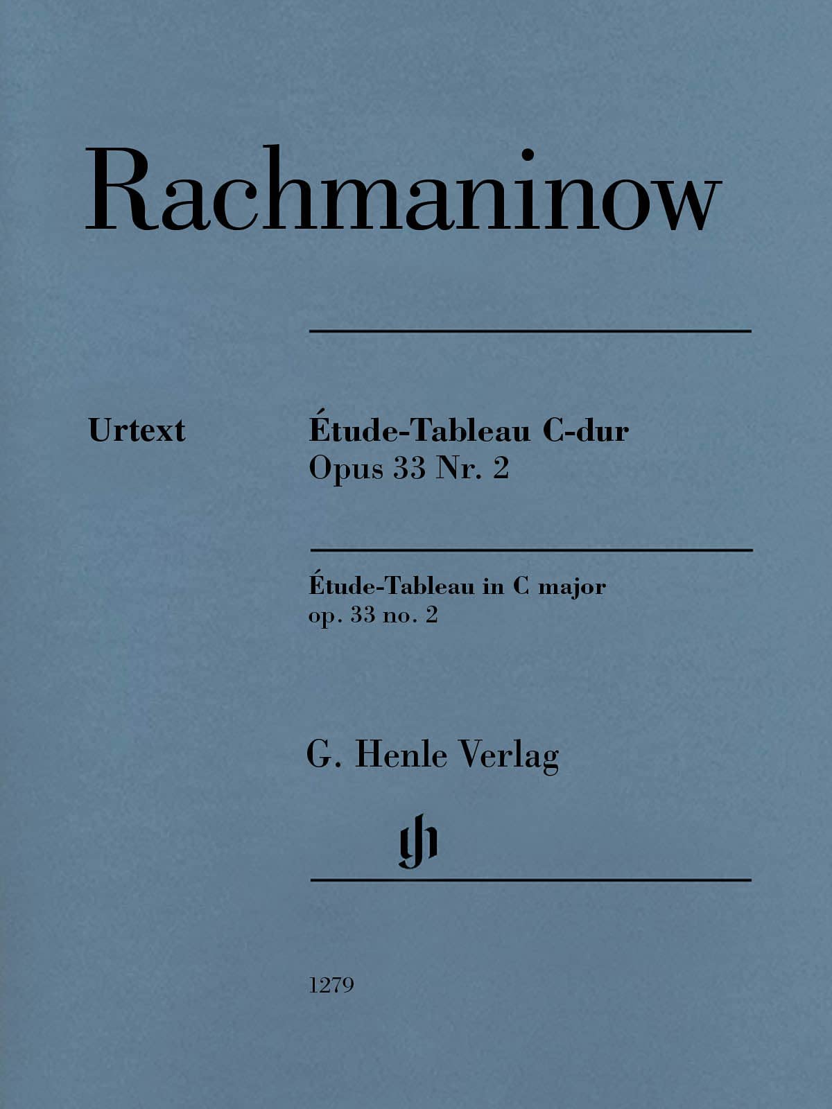 Étude-Tableau C-dur op. 33, 2: Besetzung: Klavier zu zwei Händen (G. Henle Urtext-Ausgabe) Sheet Music