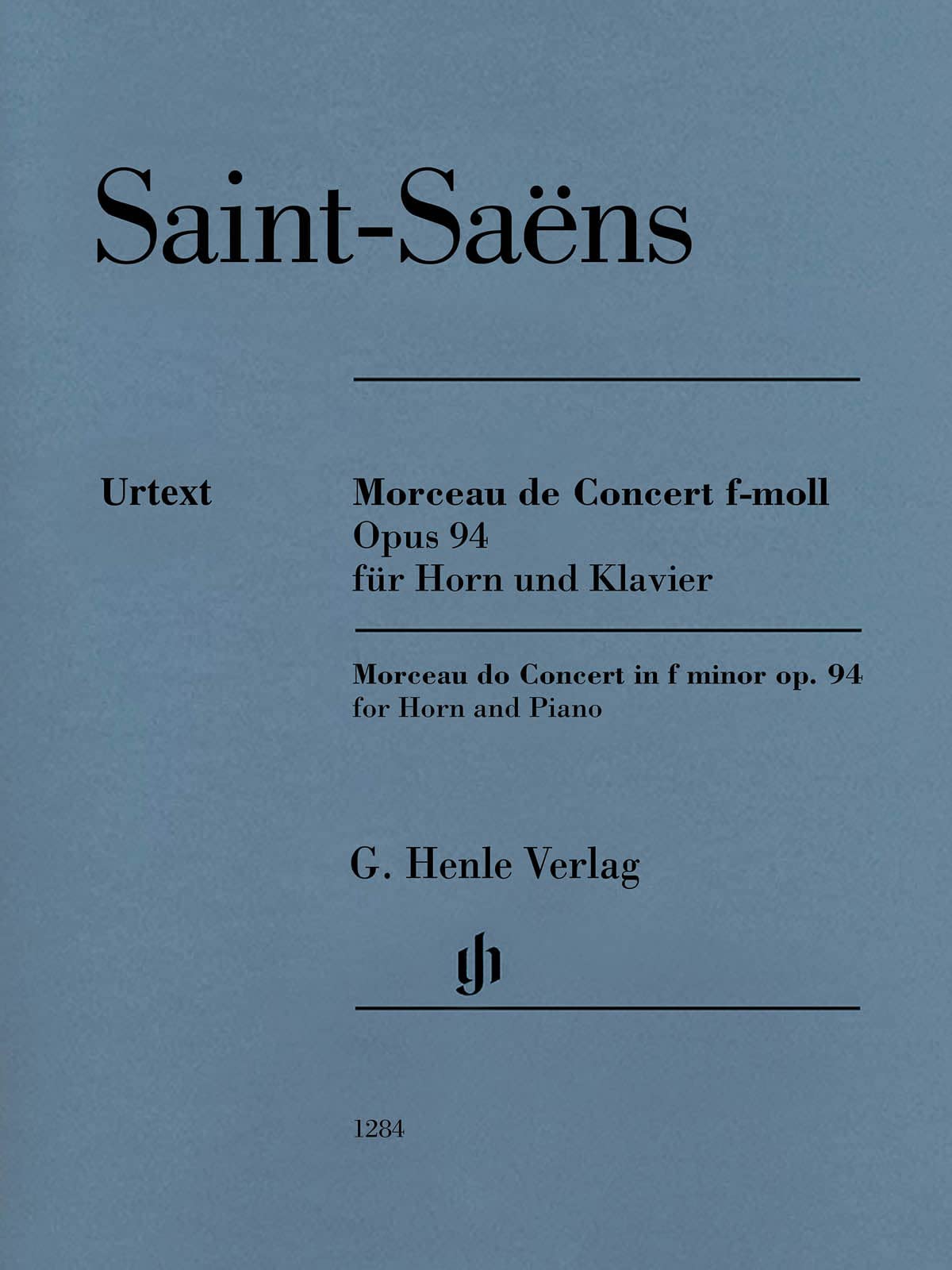 Morceau de concert op.94 --- cor en fa et piano book