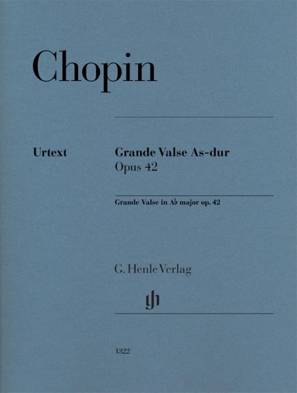 Grande Valse As-dur op. 42: Besetzung: Klavier zu zwei Händen (G. Henle Urtext-Ausgabe) Sheet Music